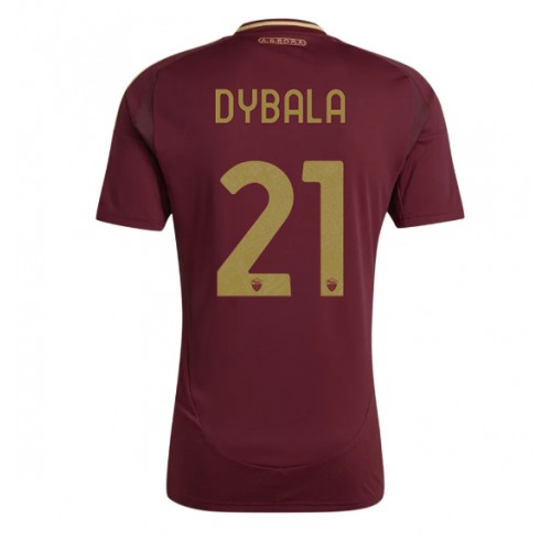 Fotbalové Dres AS Roma Paulo Dybala #21 Domácí 2024-25 Krátký Rukáv